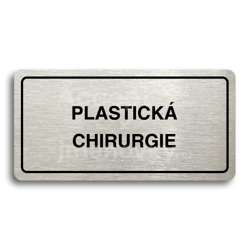 Piktogram "PLASTICK CHIRURGIE" (160 x 80 mm)