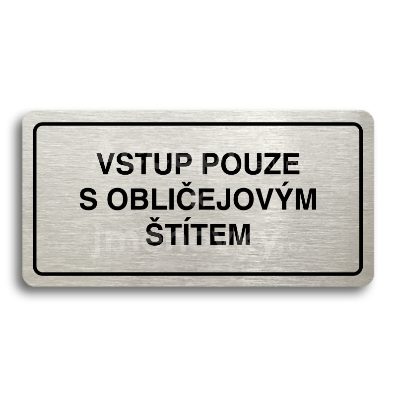 Piktogram "VSTUP POUZE S OBLIEJOVM TTEM" (160 x 80 mm)