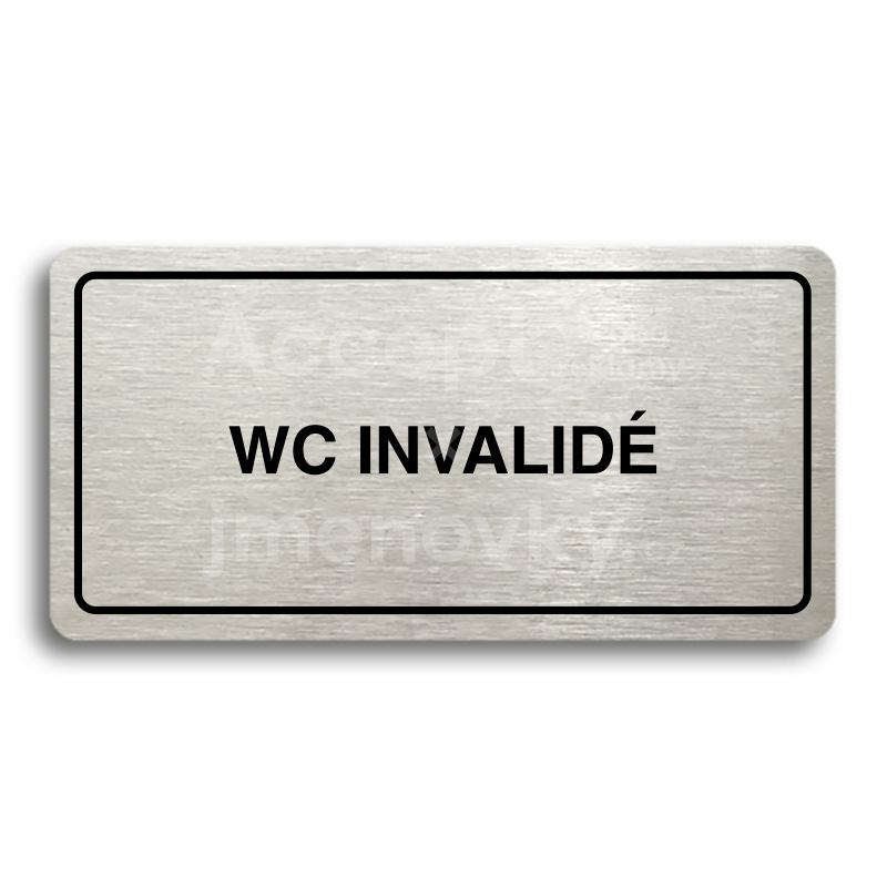 Piktogram "WC INVALID" (160 x 80 mm)
