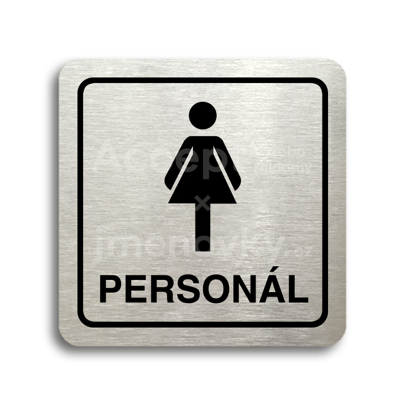 Piktogram "WC eny personl" (80 x 80 mm)