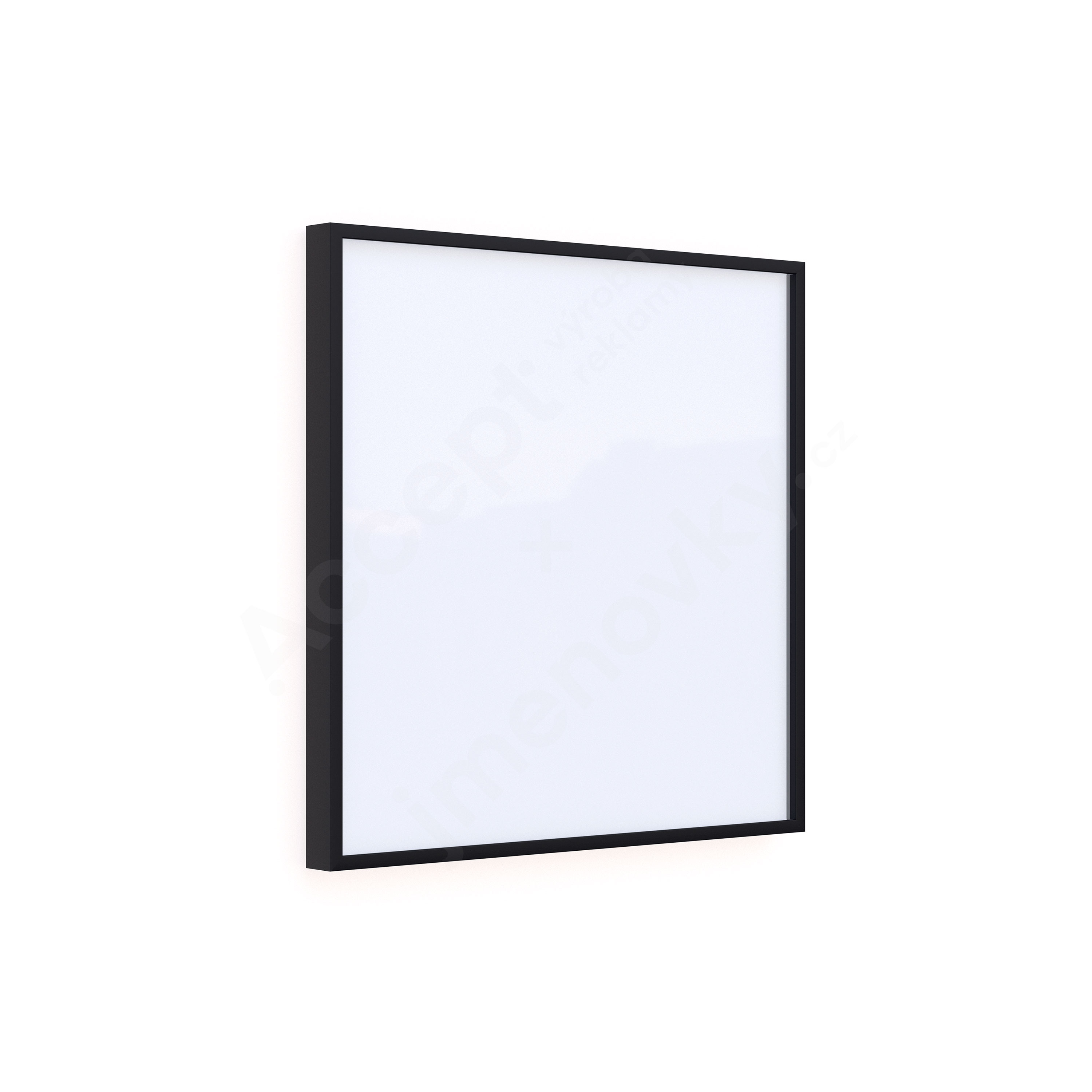 Dveřní tabulka Plato X (černá, 105 × 105 mm)