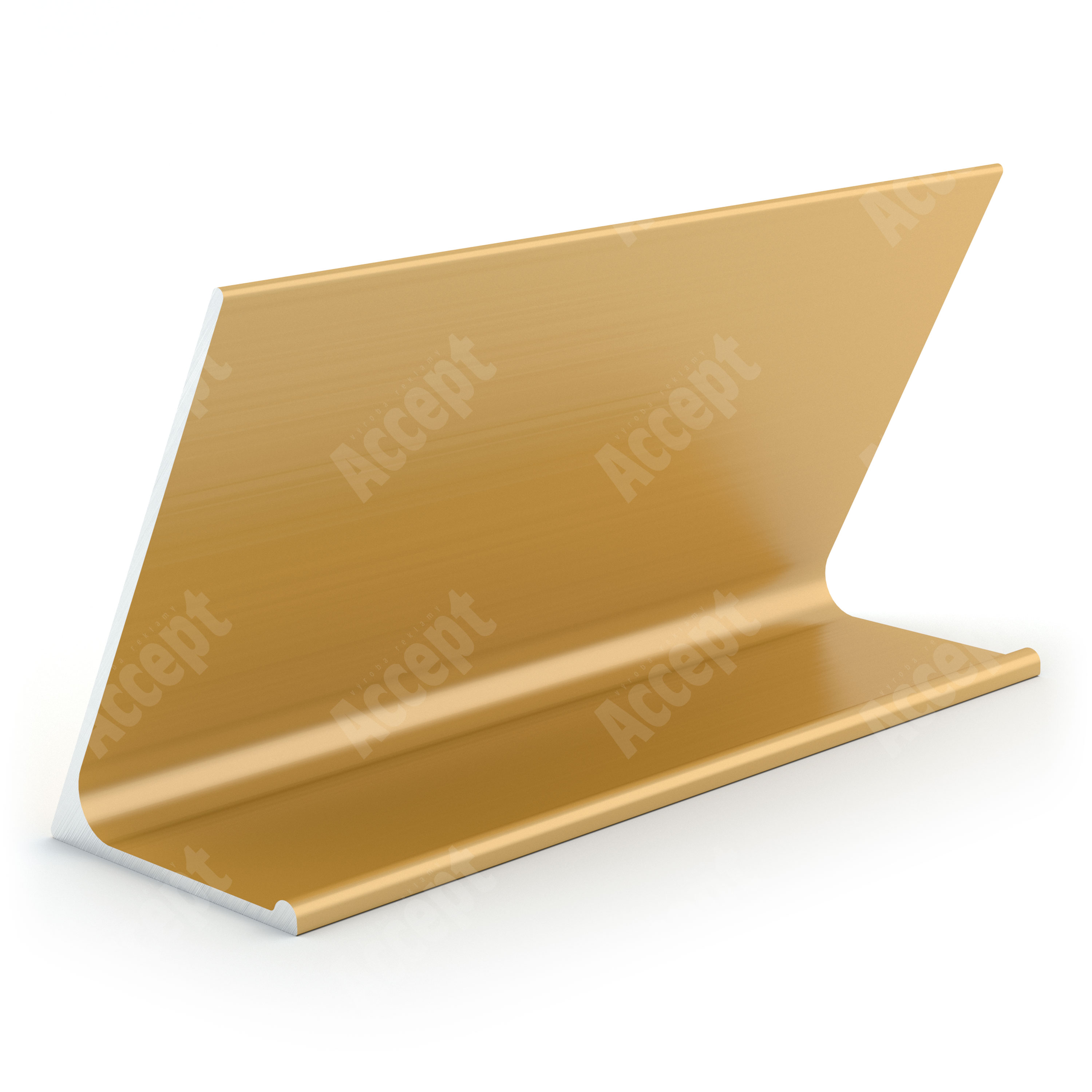 zlatý stolní informační stojánek D-62 ze zadní strany "WIFI" - D-62.ZLA.105.015