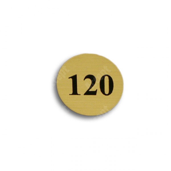 Náhradní číslo k dřevěné klíčence (zlaté)
