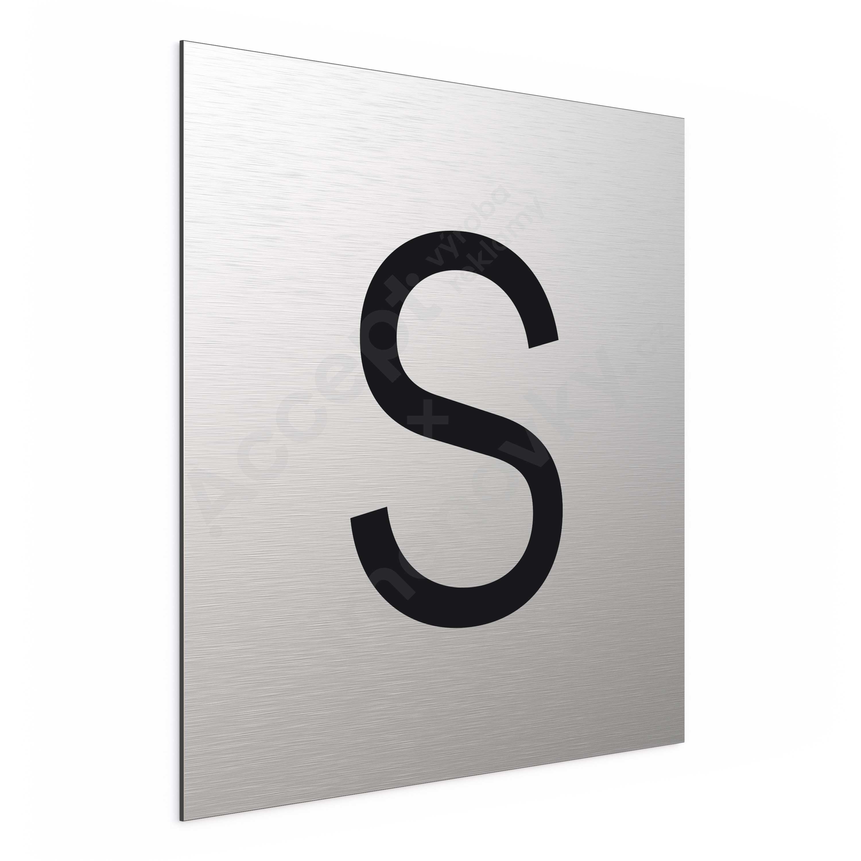 Označení podlaží - písmeno "S" (300 x 300 mm)