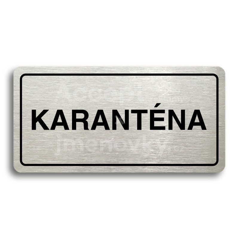 Piktogram "KARANTÉNA" (160 × 80 mm)