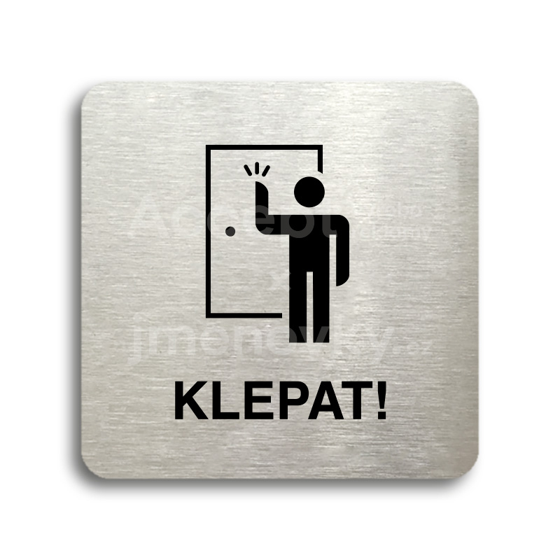 Piktogram "klepat! II" (80 x 80 mm)