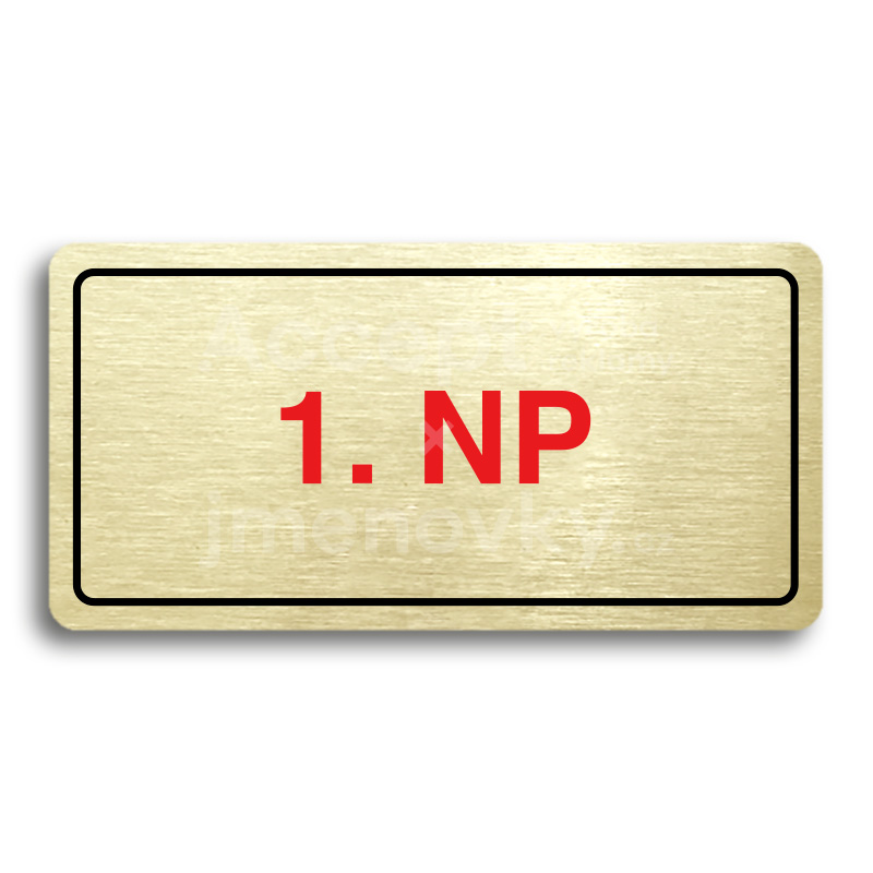 ACCEPT Piktogram 1. NP - zlatá tabulka - barevný tisk