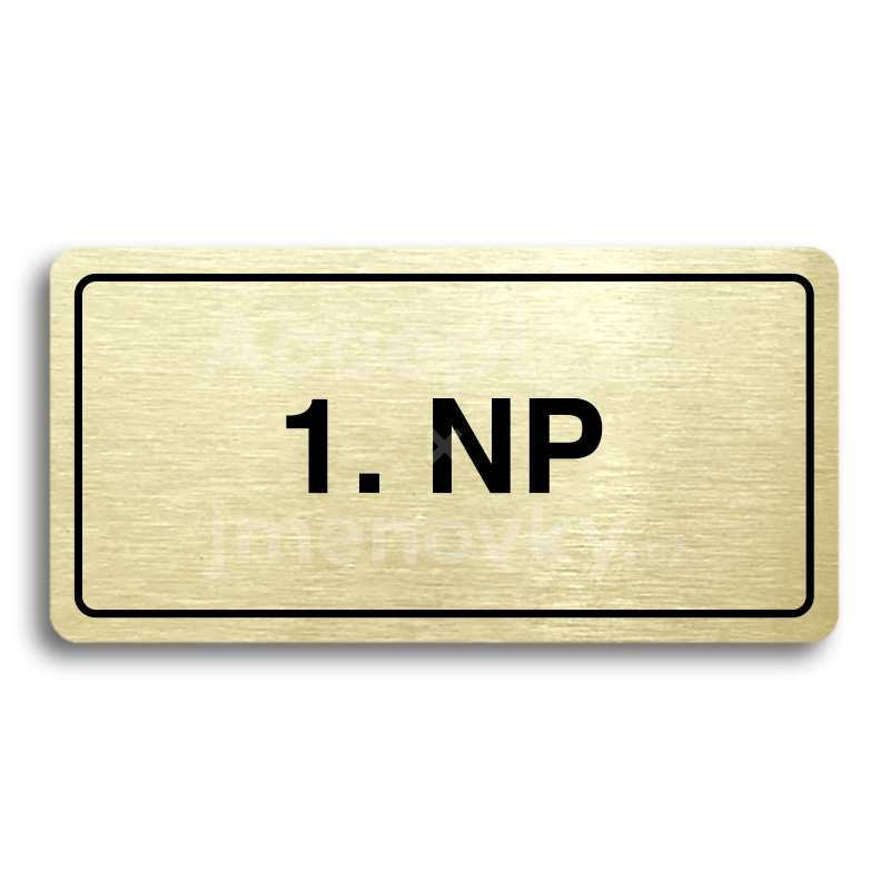 ACCEPT Piktogram 1. NP - zlatá tabulka - černý tisk