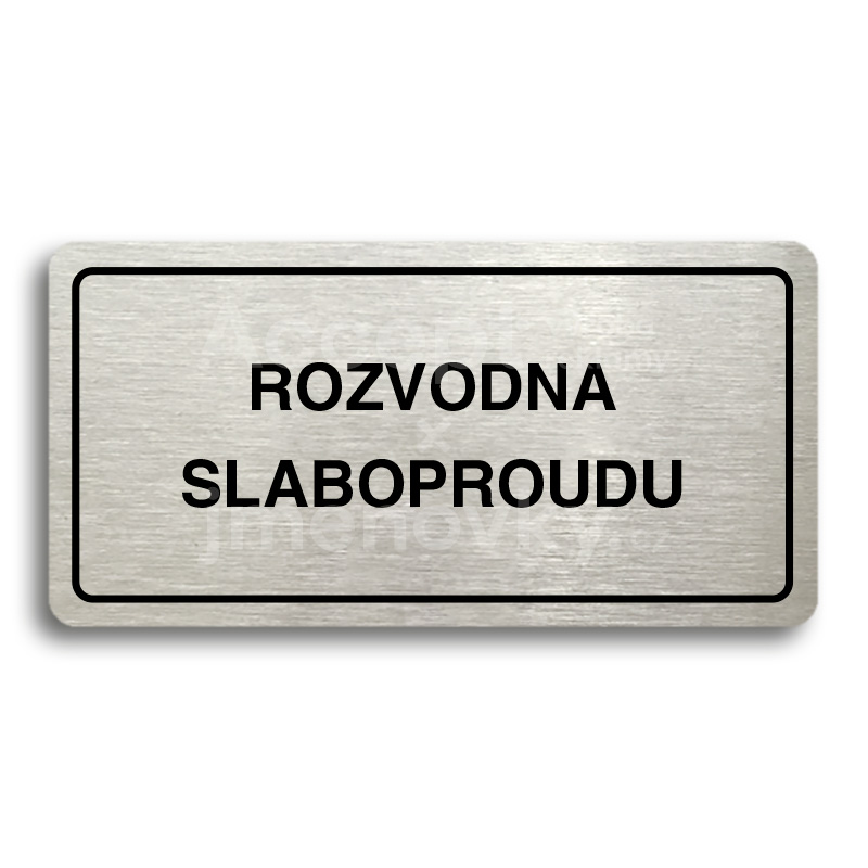 Piktogram "ROZVODNA SLABOPROUDU" (160 × 80 mm)