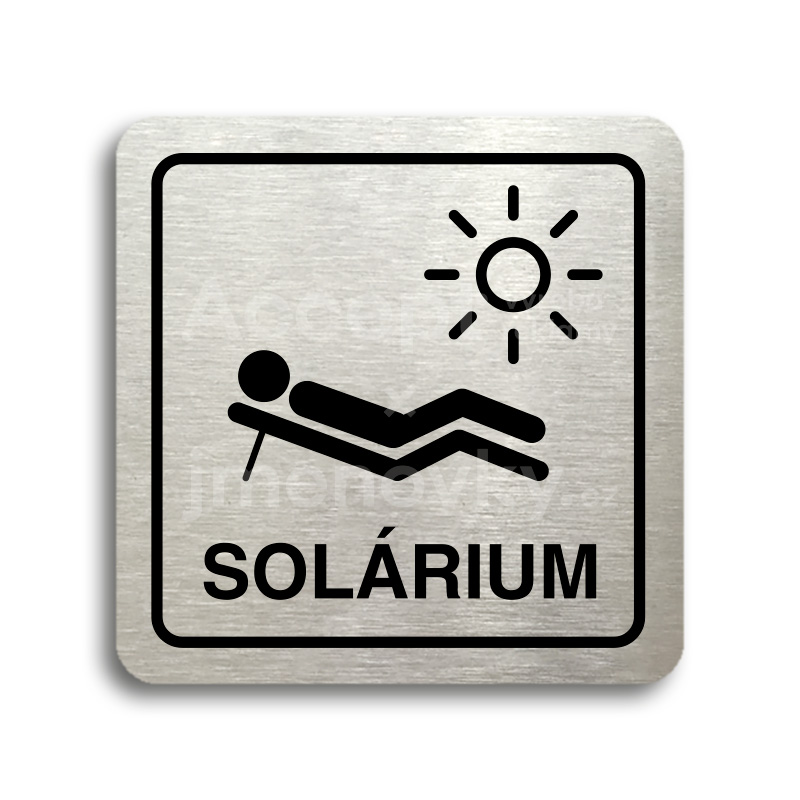Piktogram "solrium V" (80 x 80 mm)