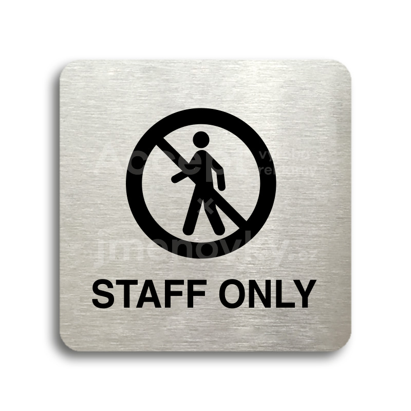Piktogram "staff only III" (80 x 80 mm)