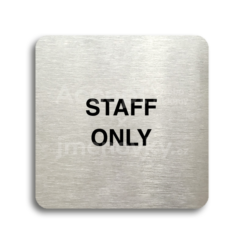 Piktogram "staff only" (80 x 80 mm)