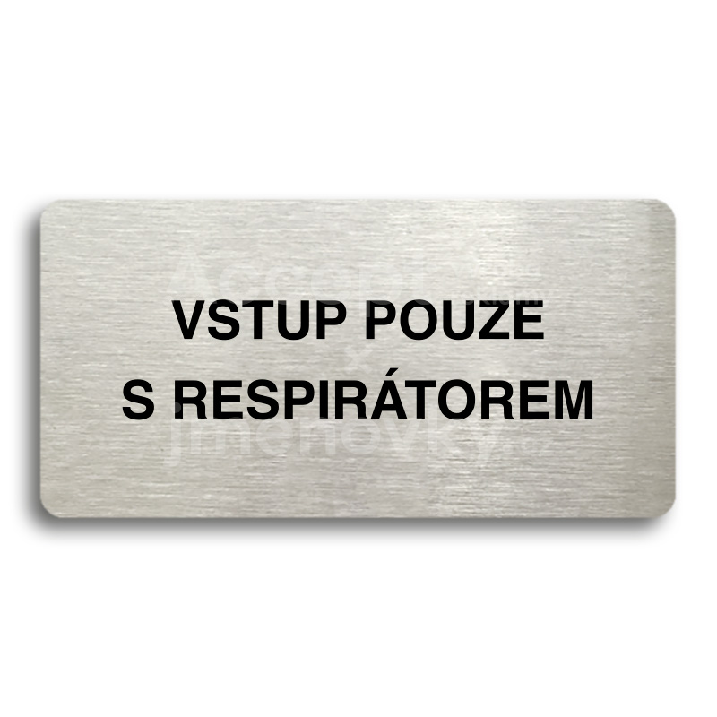 Piktogram "VSTUP POUZE S RESPIRÁTOREM" (160 x 80 mm)