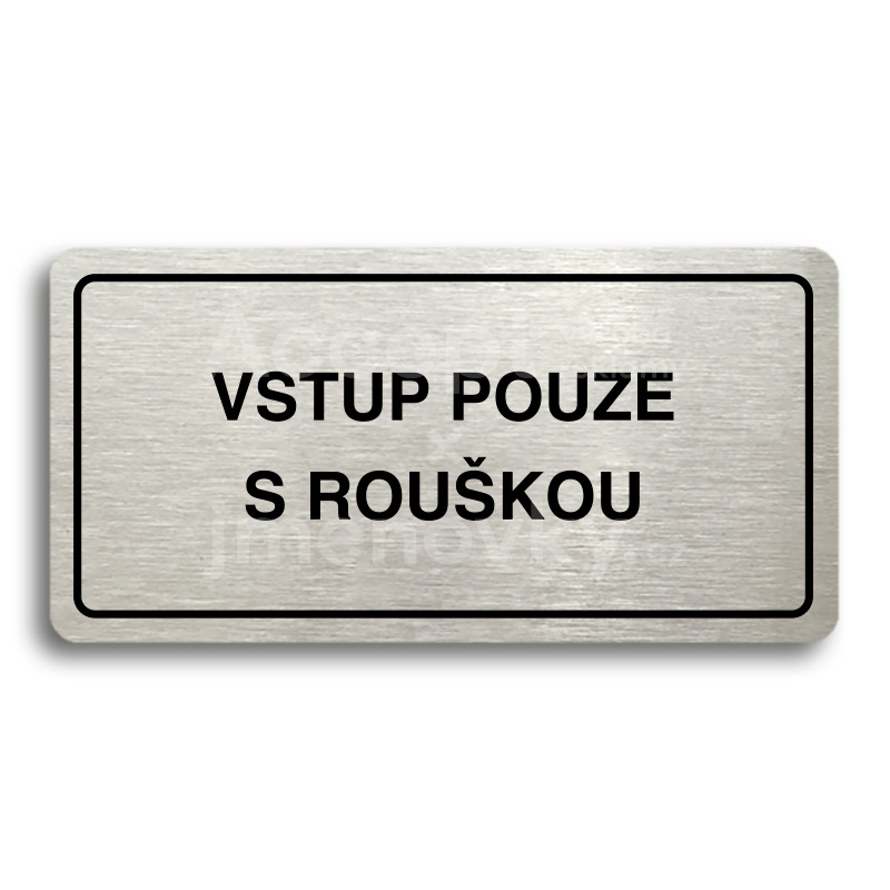 Piktogram "VSTUP POUZE S ROUKOU" (160 x 80 mm)