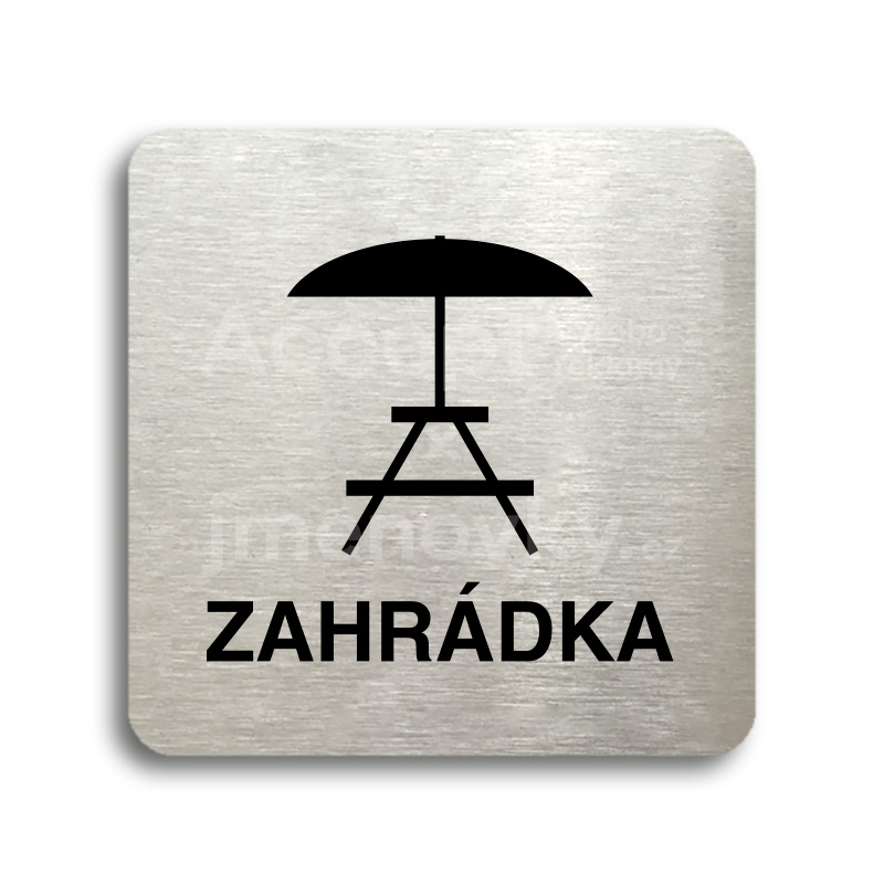 Piktogram "zahrdka III" (80 x 80 mm)