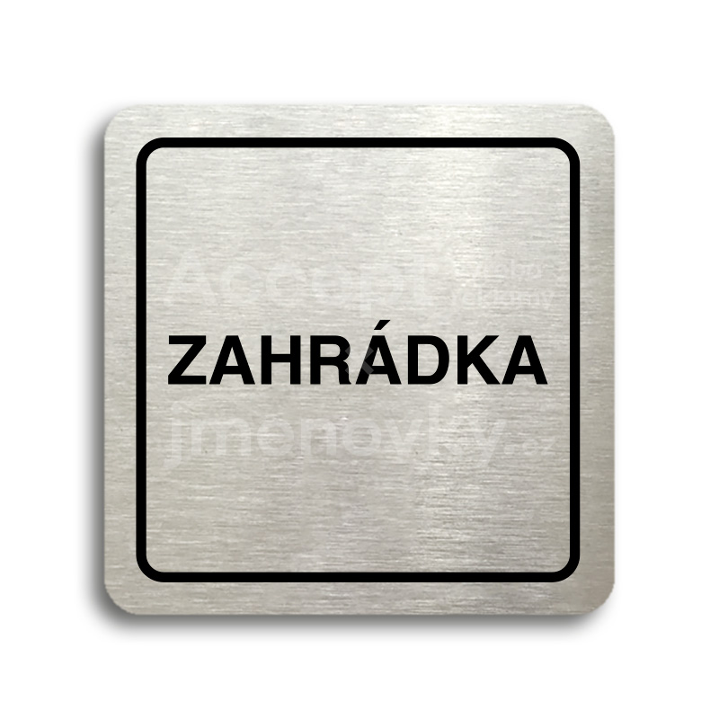 Piktogram "zahrdka" (80 x 80 mm)