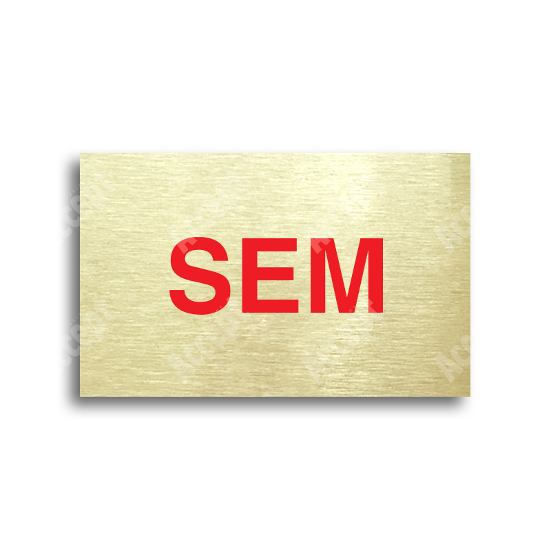 Tabulka SEM - TAM - zlatá tabulka - barevný tisk bez rámečku
