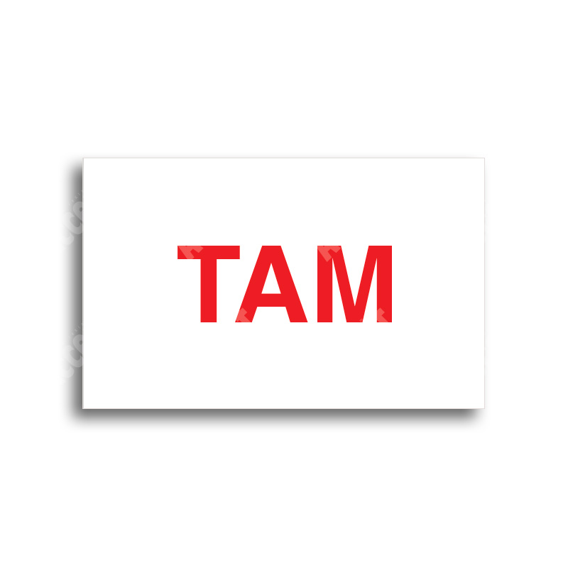 Tabulka SEM - TAM - bílá tabulka - barevný tisk bez rámečku