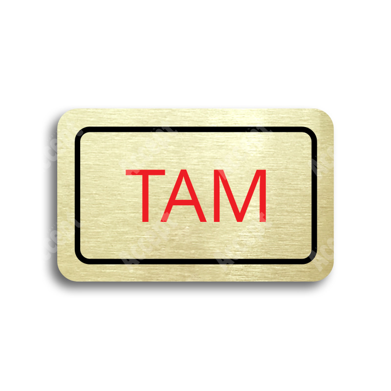 Tabulka SEM - TAM - zlatá tabulka - barevný tisk