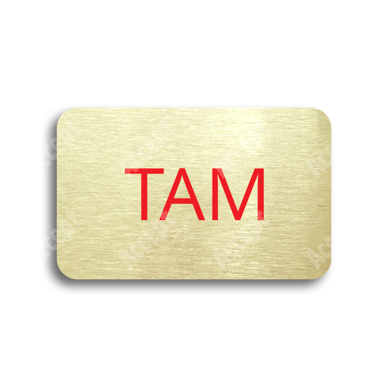 Tabulka SEM - TAM - zlatá tabulka - barevný tisk bez rámečku
