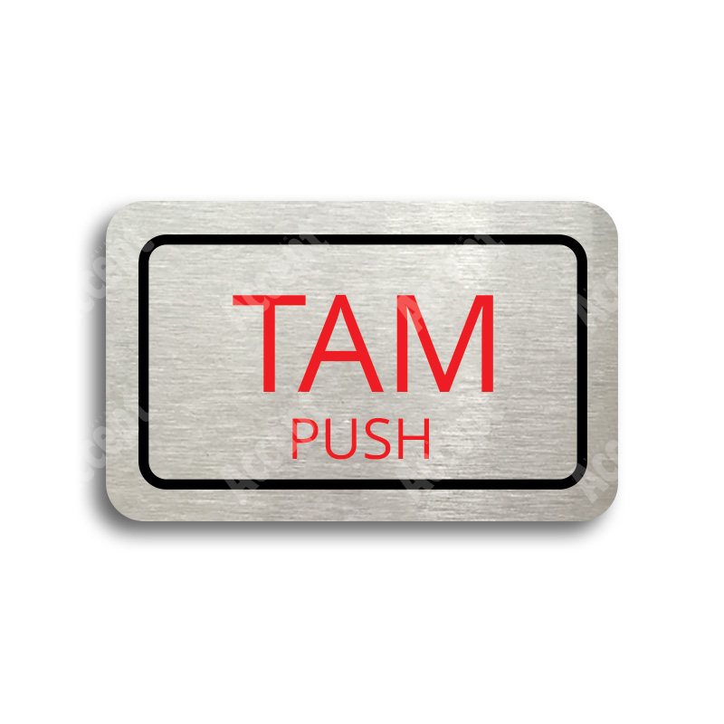 Tabulka SEM - TAM - stříbrná tabulka - barevný tisk