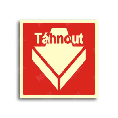 únikové a protipožární značení - Otevírání dveří - táhnout