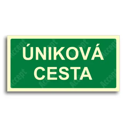 únikové a protipožární značení - Úniková cesta