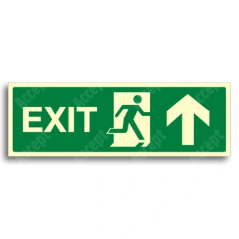únikové a protipožární značení - Únikový východ EXIT nahoru