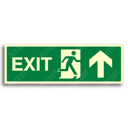 únikové a protipožární značení - Únikový východ EXIT nahoru