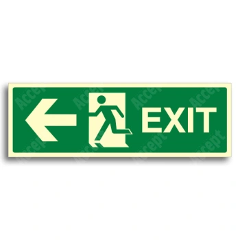 únikové a protipožární značení - Únikový východ EXIT vlevo