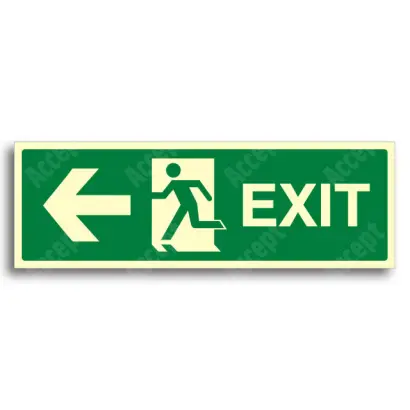únikové a protipožární značení - Únikový východ EXIT vlevo