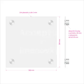 Hlavní orientační tabule Clear CL4 (300 x 300 mm)