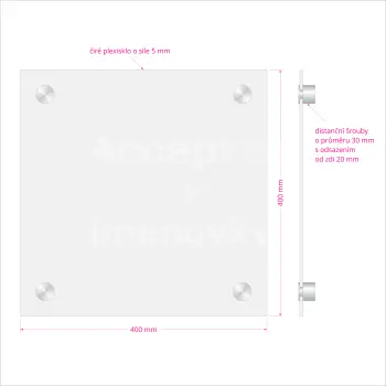 Hlavní orientační tabule Clear CL4 (400 x 400 mm)