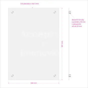Hlavní orientační tabule Clear CL4 (594 x 841 mm)