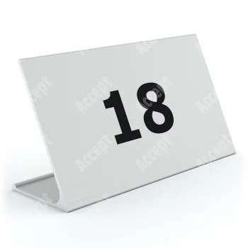 stříbrný stolní informační stojánek D-62 "LIBOVOLNÉ ČÍSLO" - D-62.STR.105.013