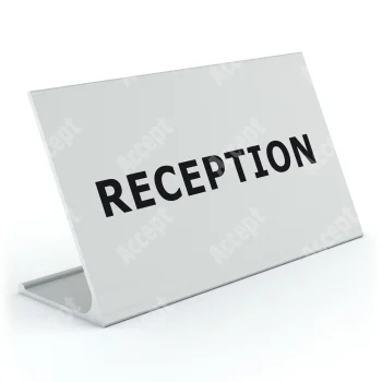 stříbrný stolní informační stojánek D-62 "RECEPTION" - D-62.STR.105.017