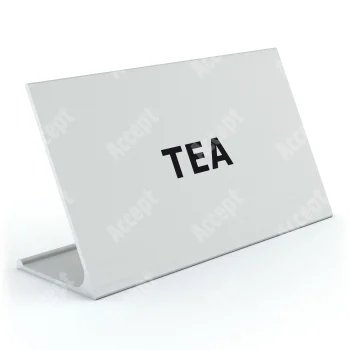 stříbrný stolní informační stojánek D-62 "TEA" - D-62.STR.105.024