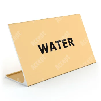 zlatý stolní informační stojánek D-62 "WATER" - D-62.ZLA.105.032