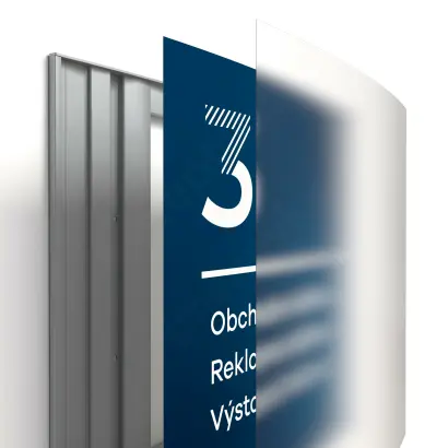 orientační tabule Klassik UNI A1 (594 x 594 mm) - rozložená