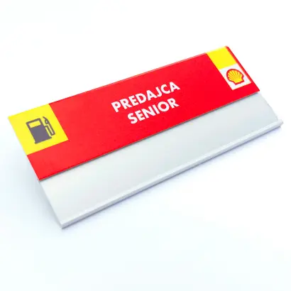 Osobní jmenovka s potiskem Shell
