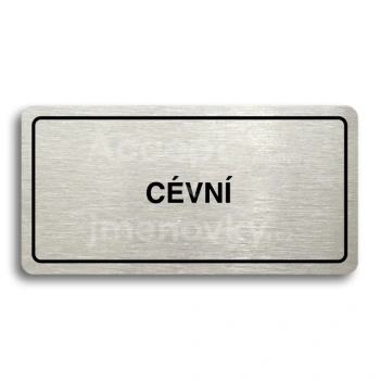 Piktogram "CÉVNÍ" - zlatá tabulka - černý tisk
