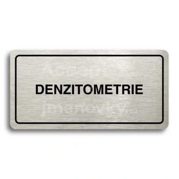 Piktogram "DENZITOMETRIE" - zlatá tabulka - černý tisk