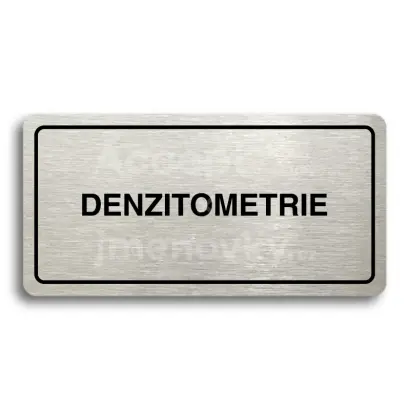 Piktogram "DENZITOMETRIE" - zlatá tabulka - černý tisk