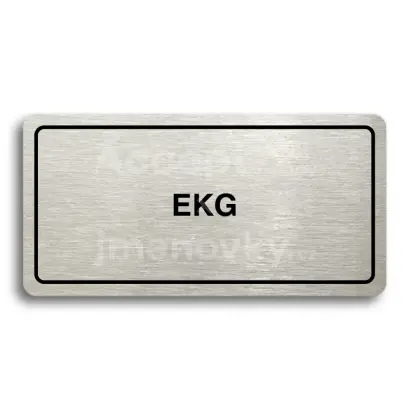 Piktogram "EKG" - zlatá tabulka - černý tisk