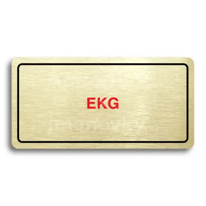 Piktogram "EKG" - zlatá tabulka - barevný tisk