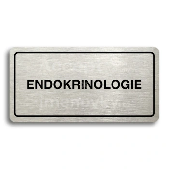 Piktogram "ENDOKRINOLOGIE" - zlatá tabulka - černý tisk