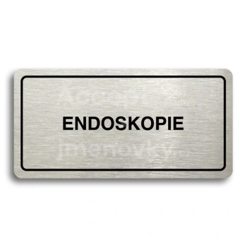Piktogram "ENDOSKOPIE" - zlatá tabulka - černý tisk