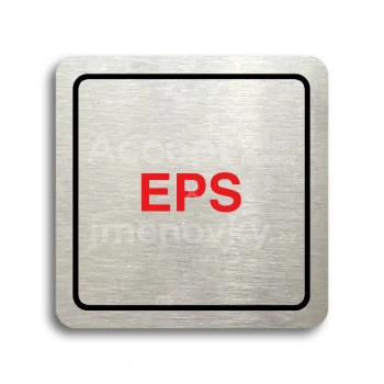 Piktogram "EPS" - stříbrná tabulka - barevný tisk