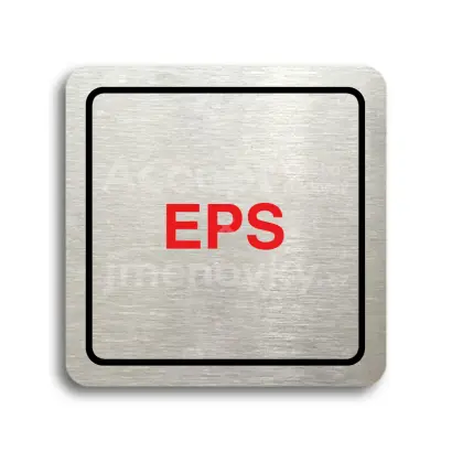 Piktogram "EPS" - stříbrná tabulka - barevný tisk