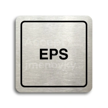 Piktogram "EPS" - stříbrná tabulka - černý tisk